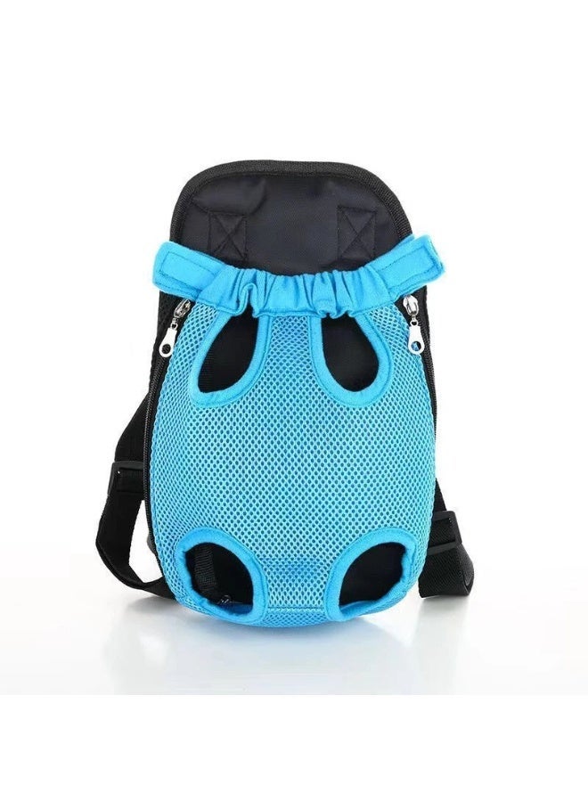 For cats and small puppies only. Small size 28cm long x 18cm wide pet carrier backpack, adjustable front dog carrier with external legs and easy-to-assemble backpack for carrying dogs for hiking, camping and outdoor travel for small dogs, cats and puppies - Image 1